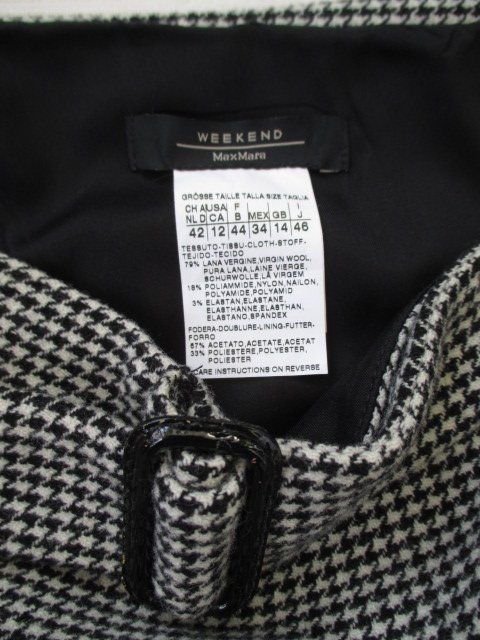 Costumi: Max Mara - Weekend Hahnentritt Wollmix Jacke + Rock 40/42 – Usato da Wetzikon ZH venduto da icewear 7