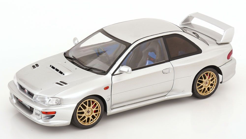 Subaru Modellini d'auto: SUBARU IMPREZA 22B 1998 SILBER 1:18 SOLIDO – Nuovo e nell'imballaggio originale da Suhr venduto da Moebelsiralfred