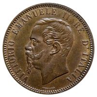 Italien, 10 Centesimi 1863