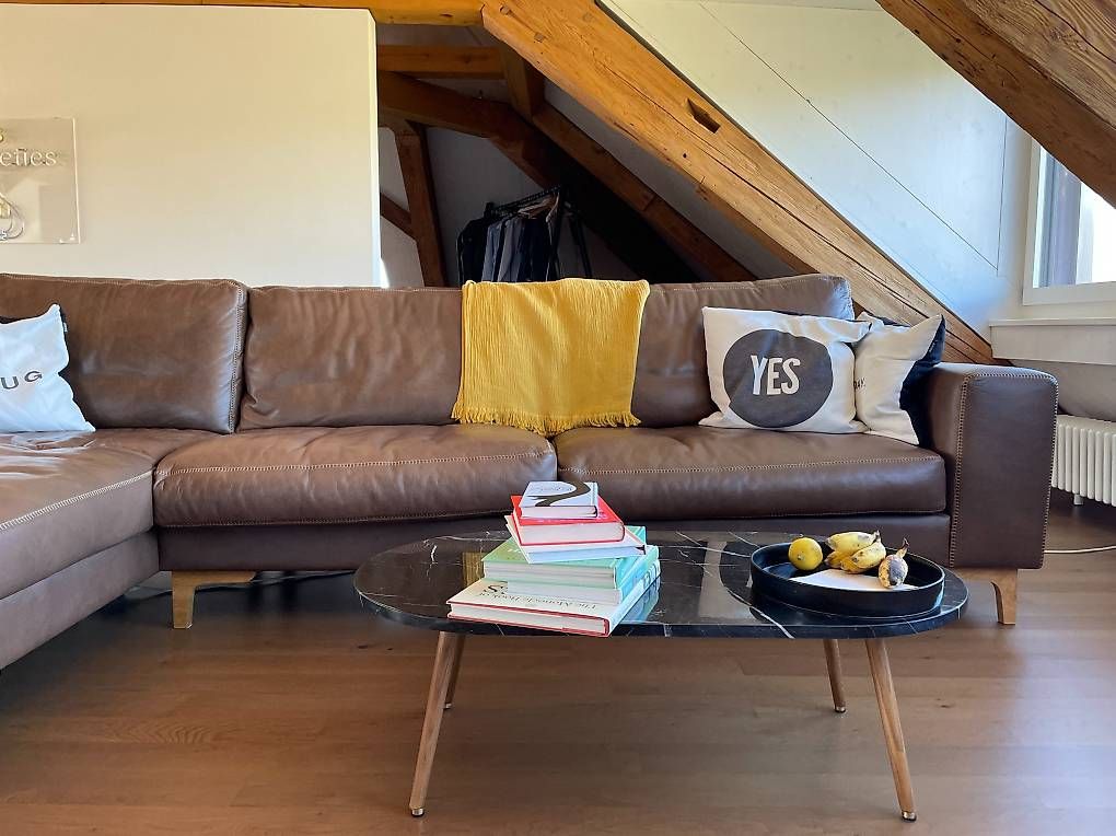 Sofas: Grosses Ecksofa aus Leder in Braun – Gebraucht aus Zetzwil von hesher 1
