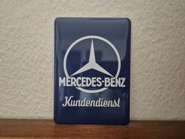 Emailschild Mercedes Benz Werkstatt Service Emaille Schild
