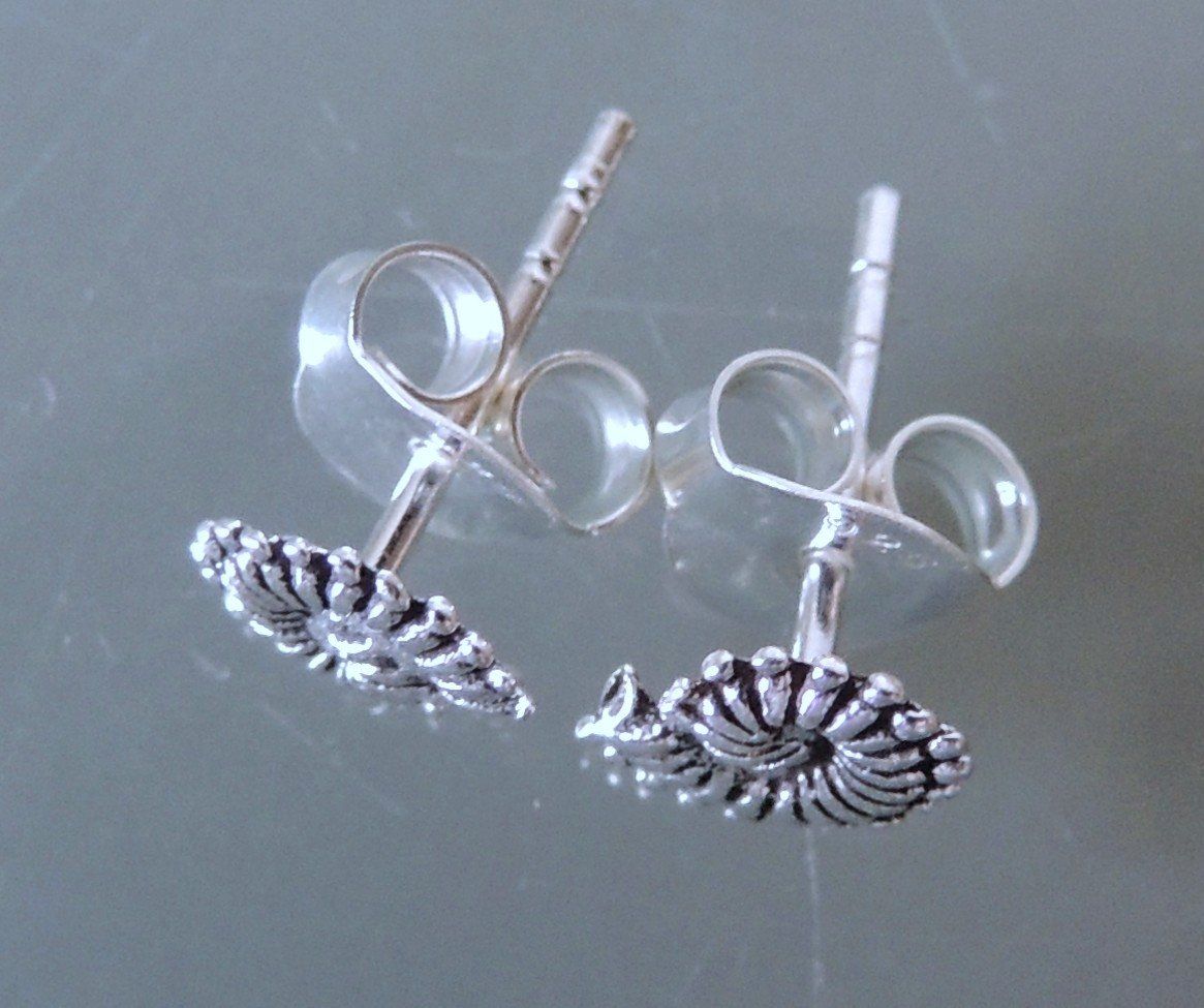 Orecchini pendenti & Orecchini a lobo: Silber 925 Ammonit Ohrstecker 7 mm – Nuovo e nell'imballaggio originale da Waldenburg venduto da schaller707 2