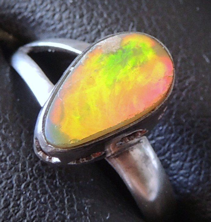 Anelli: Opal Silber 925 Fingerring Gr. 52 – Usato da Waldenburg venduto da schaller707 2