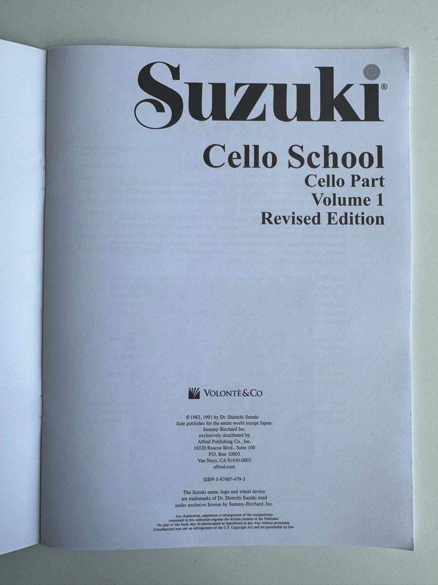 Livres: Suzuki Cello school – Neuf (Voir description) à Zug par sil_j6rl 3