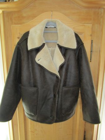 Jacke Kunstleder Zara Gr. M braun