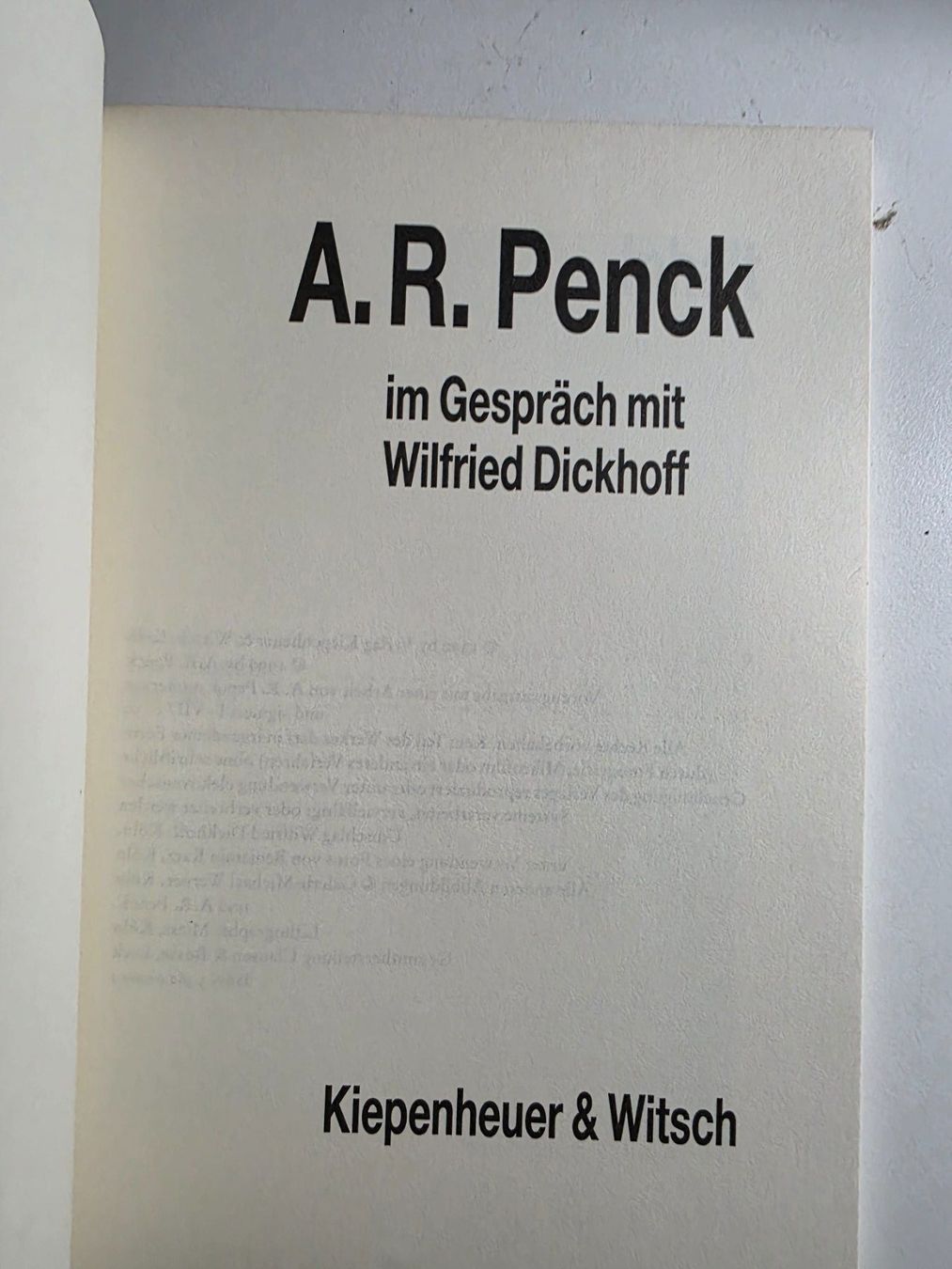 Bücher: A. R. Penck - Kunst Heute Nr. 6 - 1990 – Gebraucht aus Walterswil BE von Lonitti 3