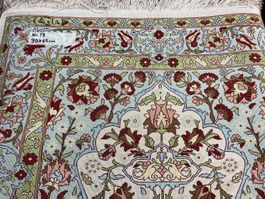 HEREKE SEIDE TÜRKEI 90X65cm gereinigtTop Zustand