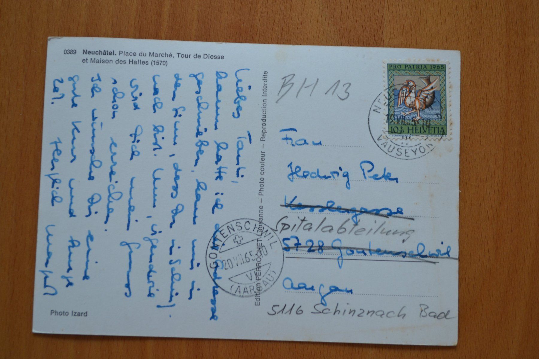 Cartoline postali: AK Neuchatel Place du Marché NE – Usato da Beinwil am See venduto da kajak55 1