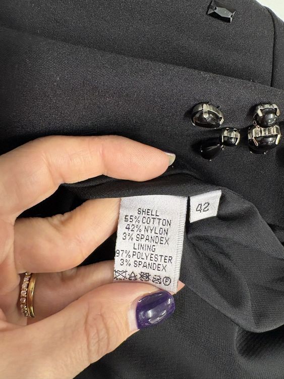 Dorothee Vogel Blusen: Dorothee Vogel Schwarze Designer Bluse Gr. 42 Perlen Strass – Neu (gemäss Beschreibung) aus Regensdorf von secondchancefashion 5