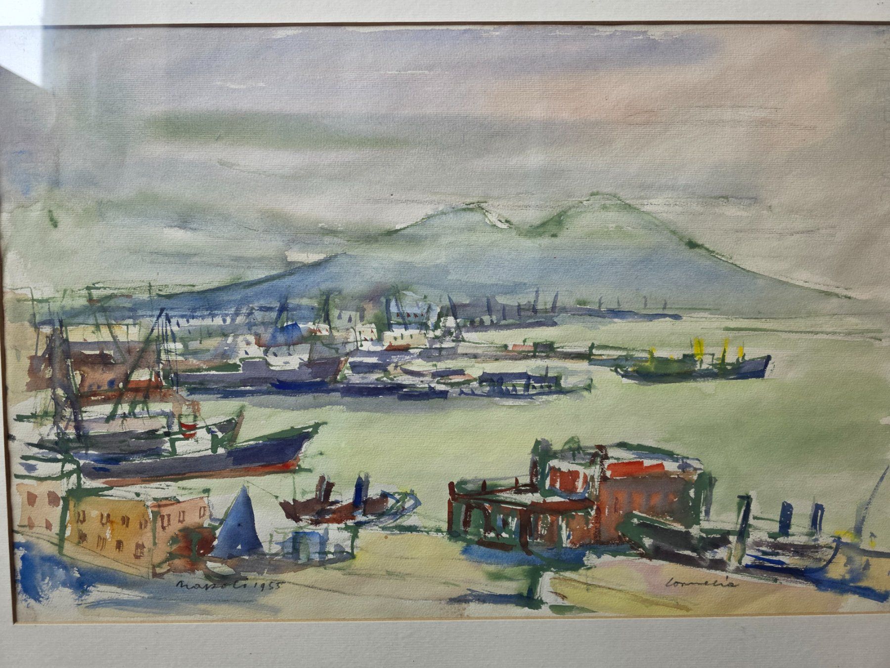Dipinti: Gemälde Bild Aquarell Cornelia - Napoli 1955 – Usato da Walterswil BE venduto da Lonitti 3