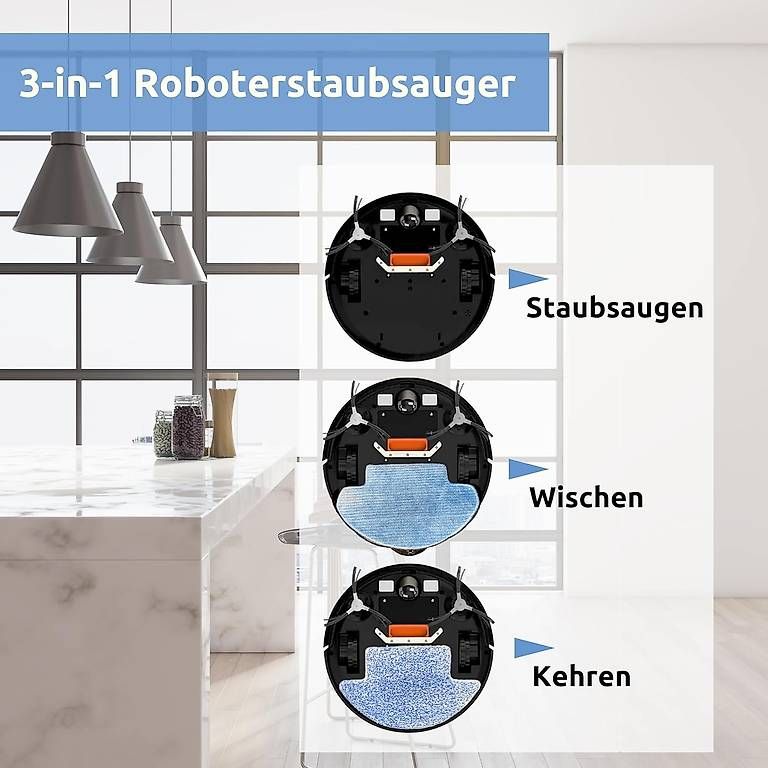 Staubsauger & Zubehör: Roboterstaubsauger D2-001 mit Wischfunktion, Profi – Gebraucht aus Benzenschwil von rubachCH 1