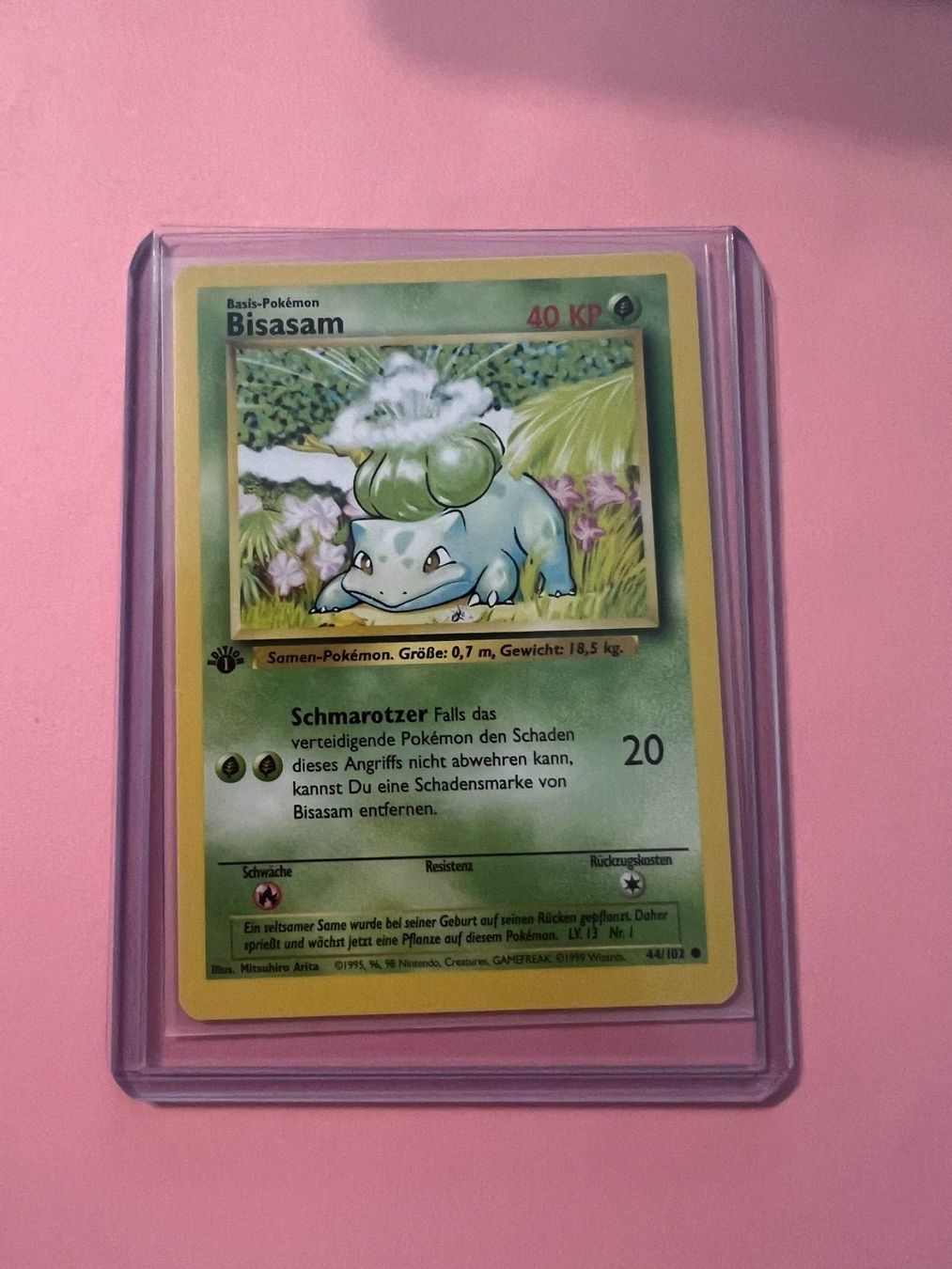Pokémon Cartes à collectionner: Bisasam 44/102 DE Base Set 1. Edition – Neuf (Voir description) à Reinach BL par bermuda-dreieck 1