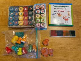 Grosses Stempelset für Kinder - teilweise NEU!