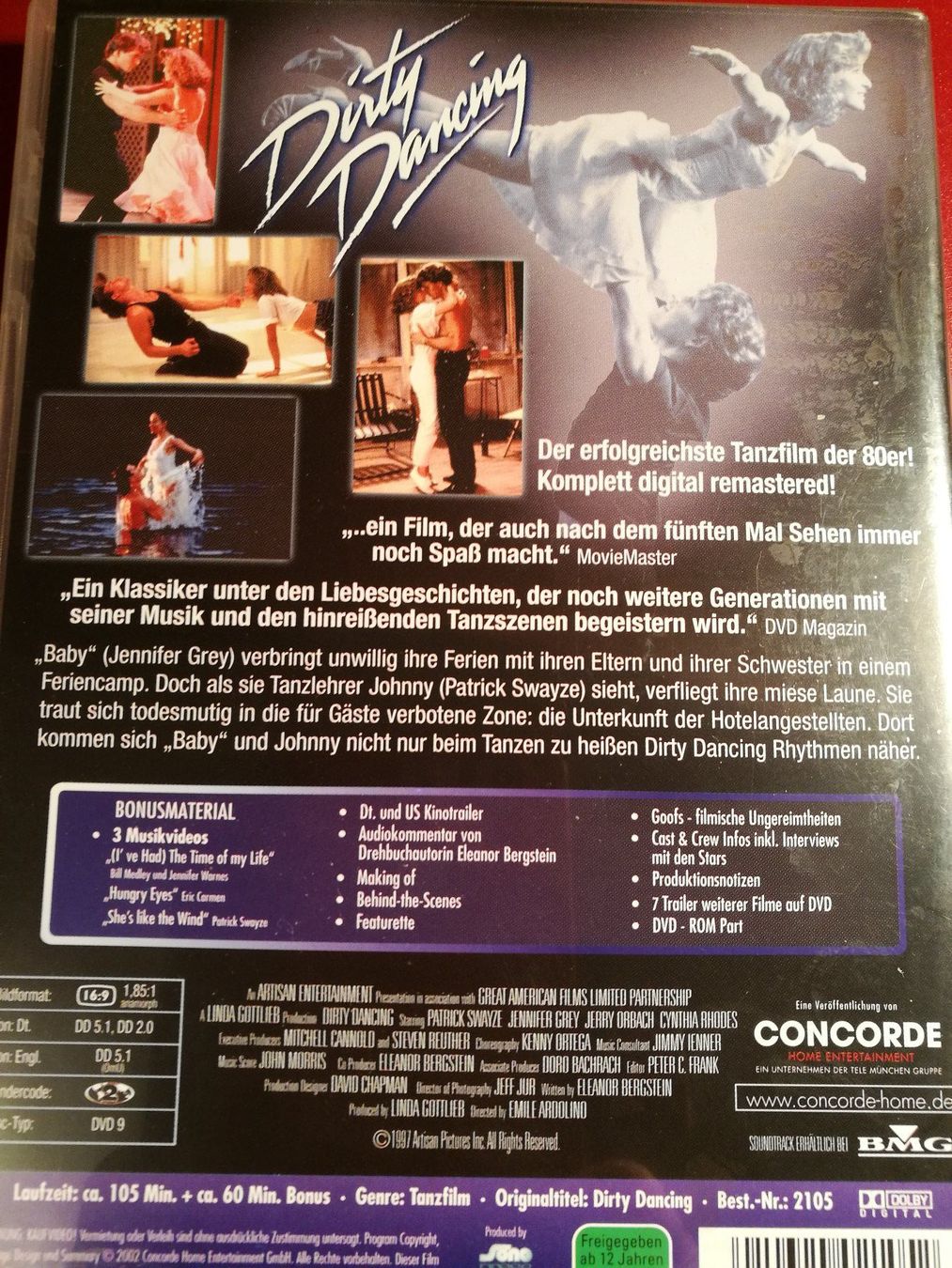 Tutti i DVDs: Dirty Dancing Special Edition mit Patrick Swayze – Nuovo (secondo la descrizione) da Horn venduto da sonjamenzi 1