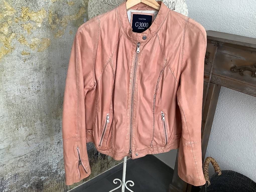 Giacche: Giacca in pelle rosa – Usato da Giubiasco venduto da las_vnm2 1