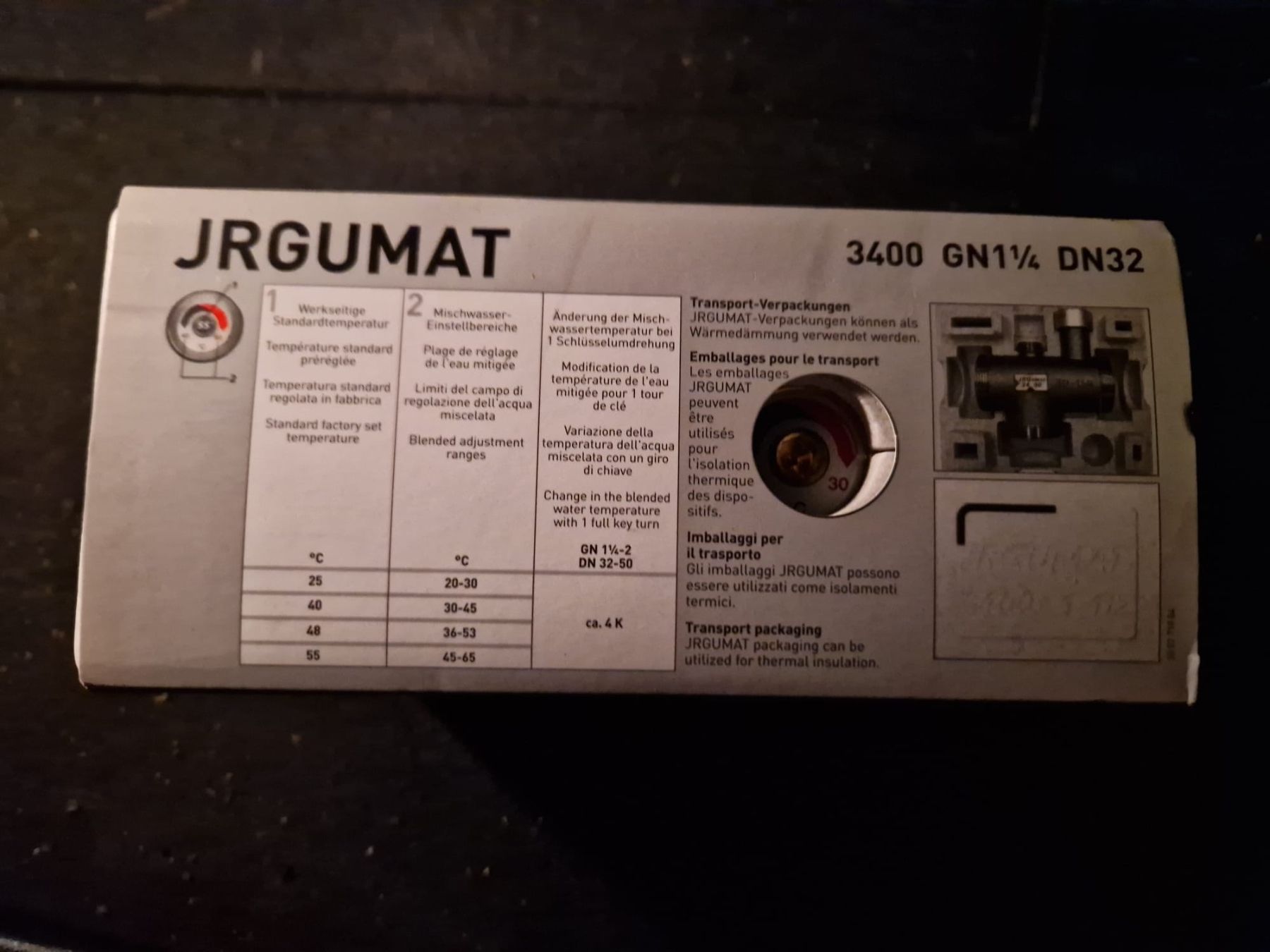 Rubinetteria: JRGUMAT 3400 GN1 1/4 DN32 - Qualité Sup – Nuovo e nell'imballaggio originale da Zürich venduto da Tissem 2