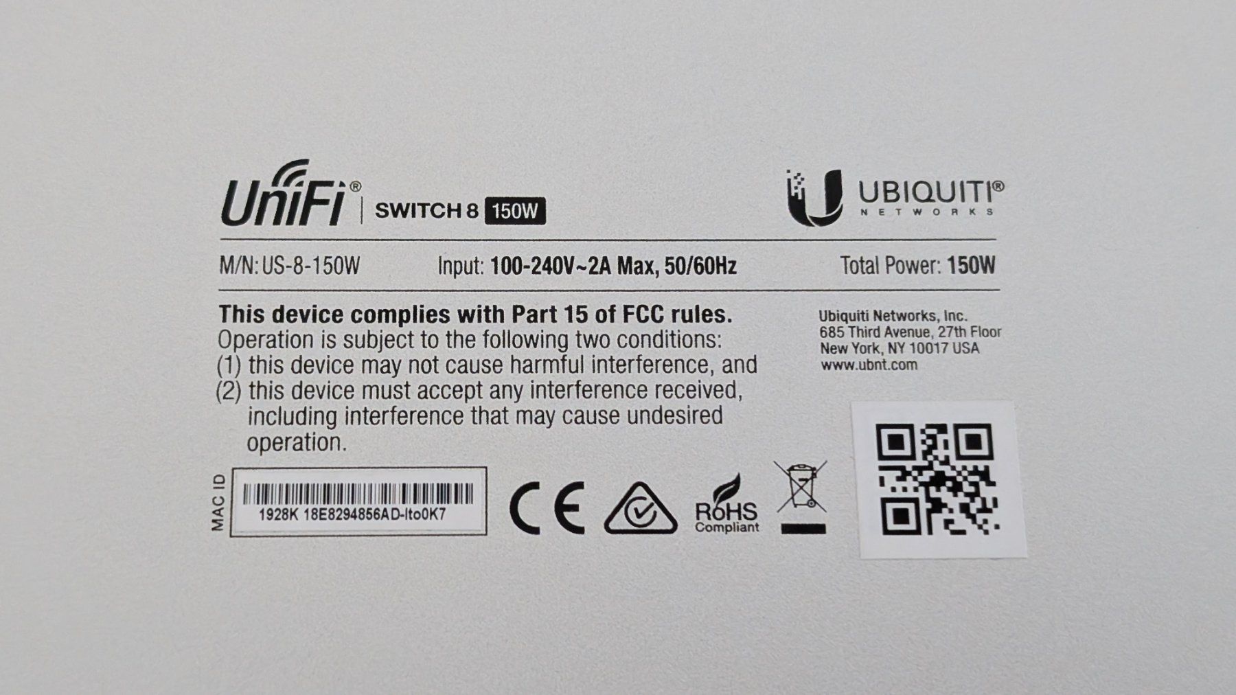 Hub & Switch: UniFi (Ubiquiti) Switch 8 150W – Usato da Grenchen venduto da sch_96kz 1