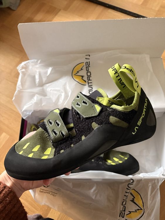 La Sportiva Tarantula Boulderschuhe – Olive/Neon (Neu und ...