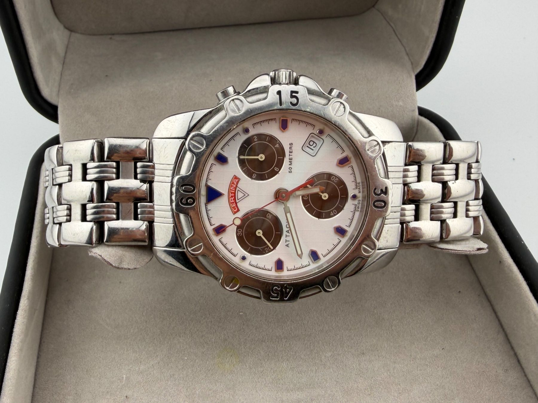 Certina Orologi: Vintage CERTINA chronographe avec boîte – Usato da Biel/Bienne venduto da MrP_WatchesBiel