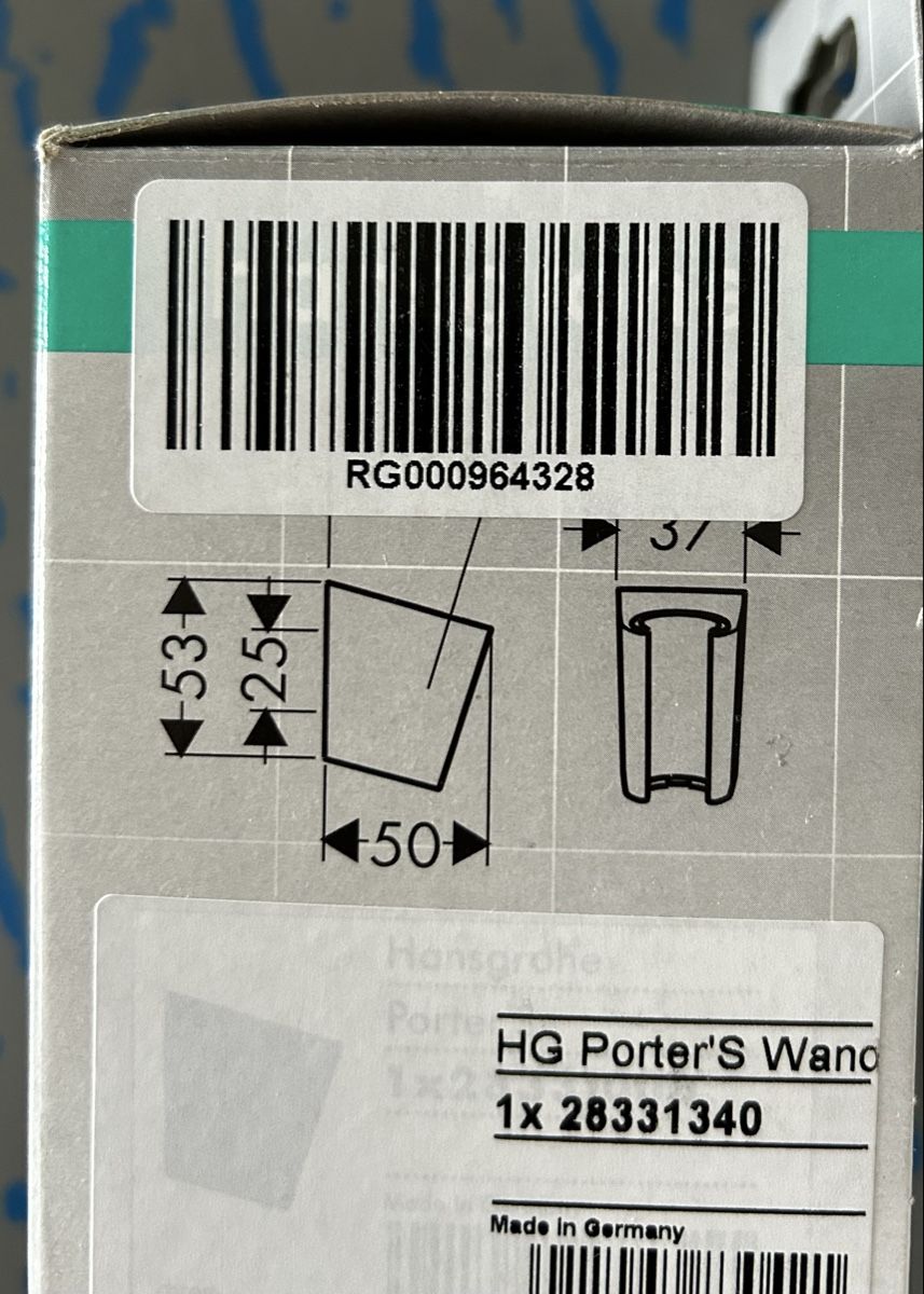 Hansgrohe Altro per il bagno: HansGrohe Brausehalter Set - Schwarz Matt – Usato da Richterswil venduto da giacometti222 3