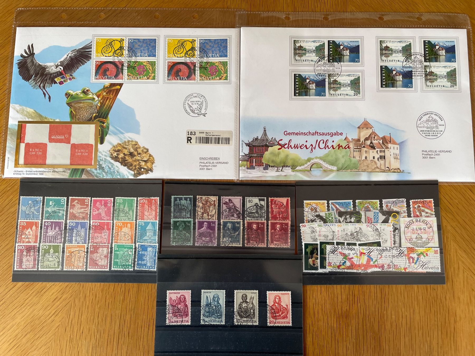 Tutti i francobolli: 71 timbres de qualité, c. maximum – Usato da Sonceboz-Sombeval venduto da Comment2 2