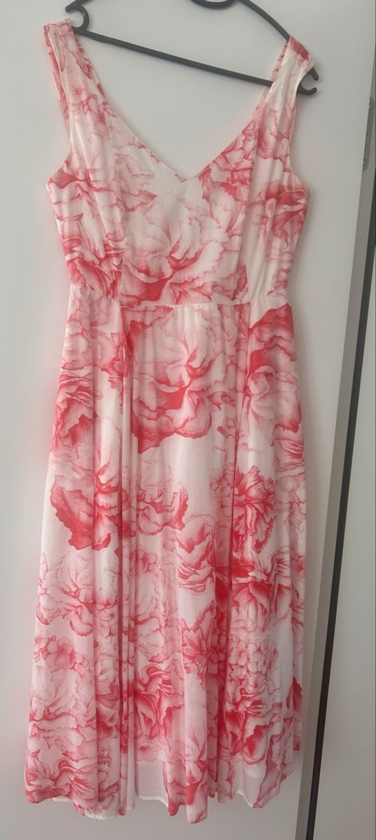 Vestiti: Sommerliches Midikleid mit Blumenmuster, Grösse 38 – Usato da Horgen venduto da eve_dr