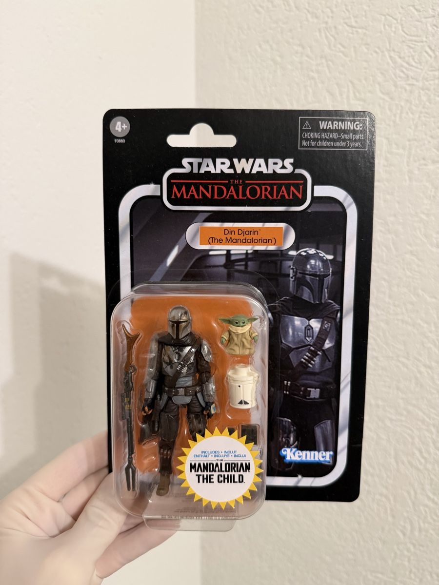 Star Wars Statuette: Kenner Star Wars The Mandalorian Action Figur – Nuovo e nell'imballaggio originale da Zürich venduto da ya66in