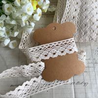 Spitze Spitzenband Baumwolle beige 3M dentelle coton