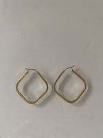 Boucles d'oreilles carrées dorées - Tendance actuelle! (55)