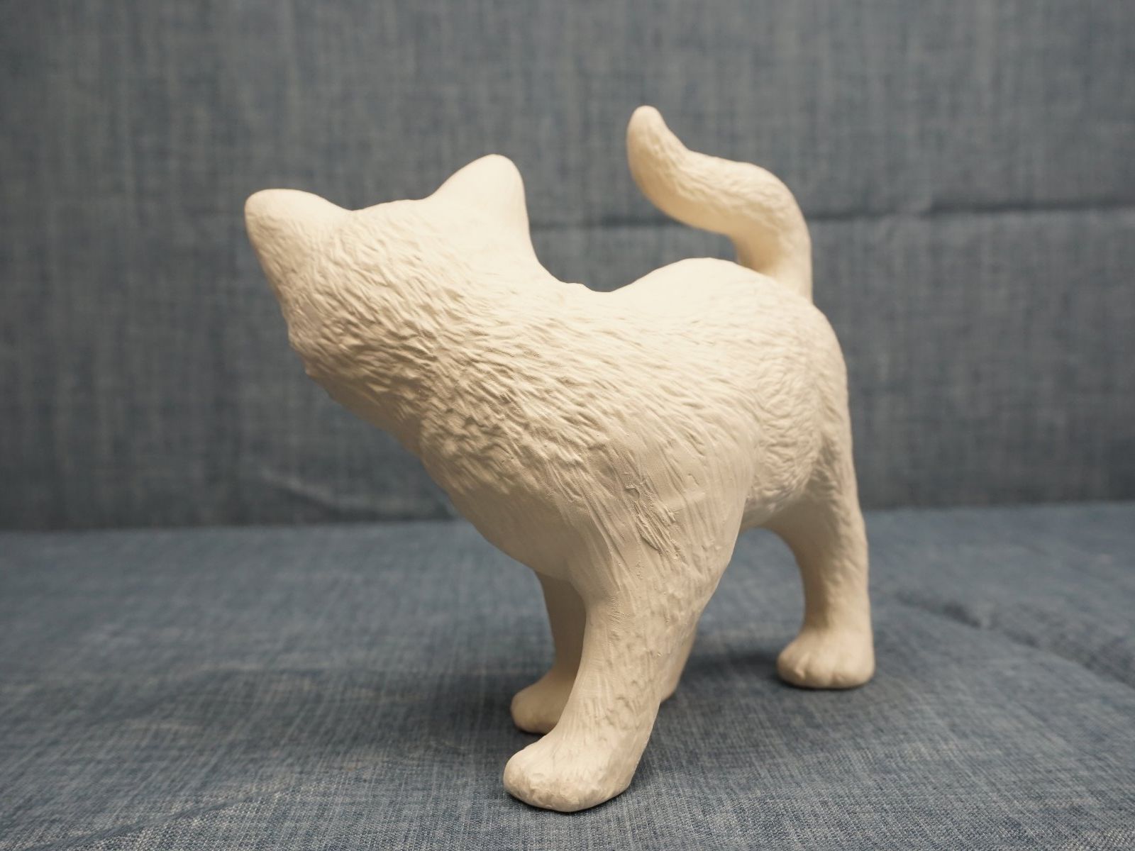 Statuette: Keramik Katze Figur unbemalt – Nuovo (secondo la descrizione) da Diessbach b. Büren venduto da Crocharry 2