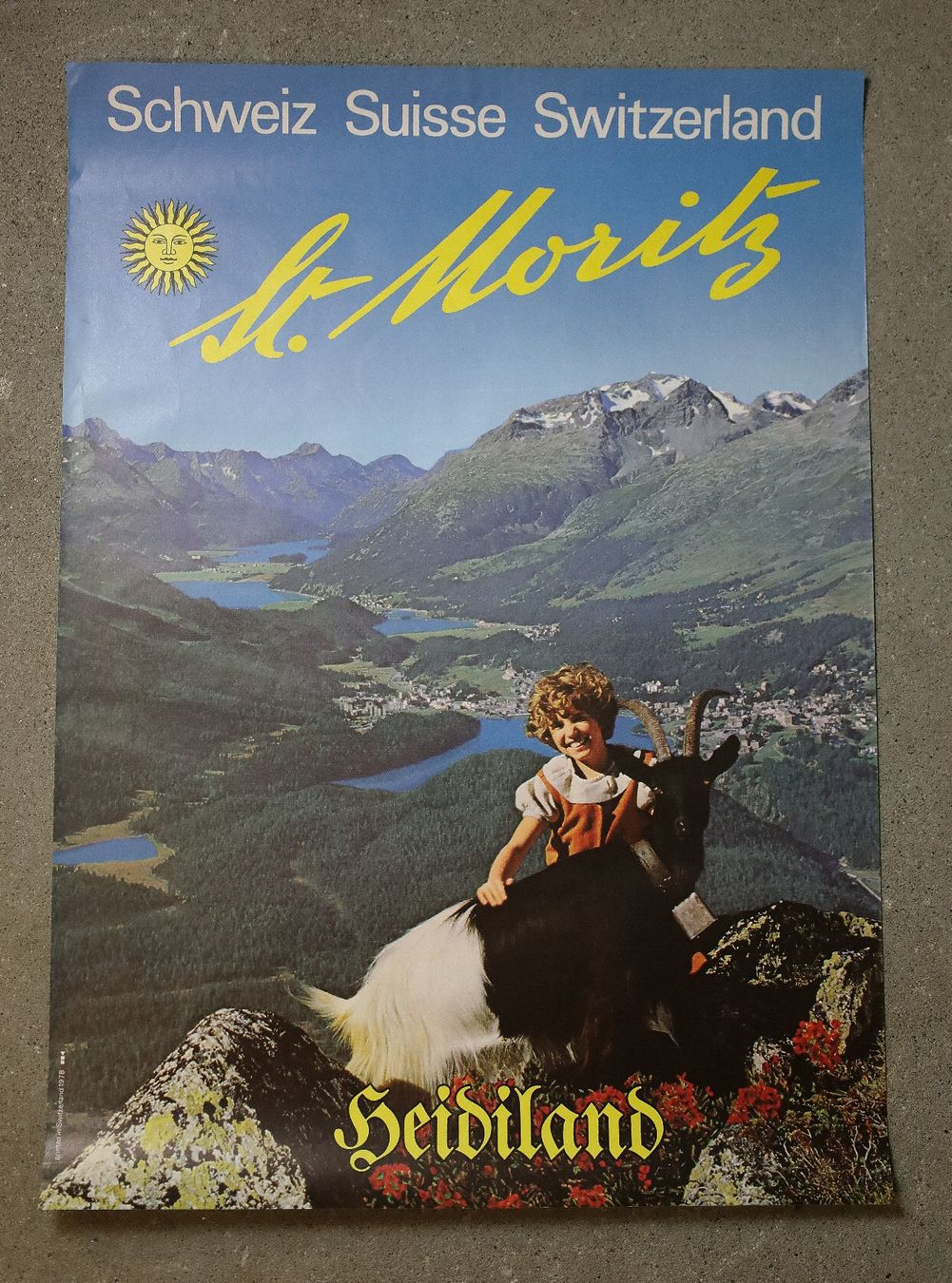 Foto & Immagini: Plakat, Poster "St. Moritz Heidiland" 1978 – Usato da Birrwil venduto da brandschatz_birrwil 4
