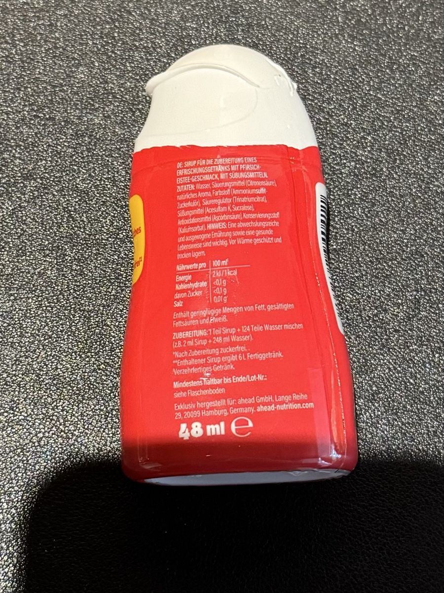 Cibi & Specialità: Ahead Zero Sirup Pfirsich Eistee, wie neu – Usato da Tuggen venduto da jess_gls06 1