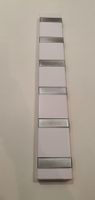 Kleiderhaken, Wandhakenleiste weiss/silber, 6 Haken, Neu