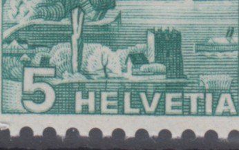 Alle Briefmarken: Variété 202y.2.02 double moletage – Gebraucht aus Boécourt von Denteles66 2