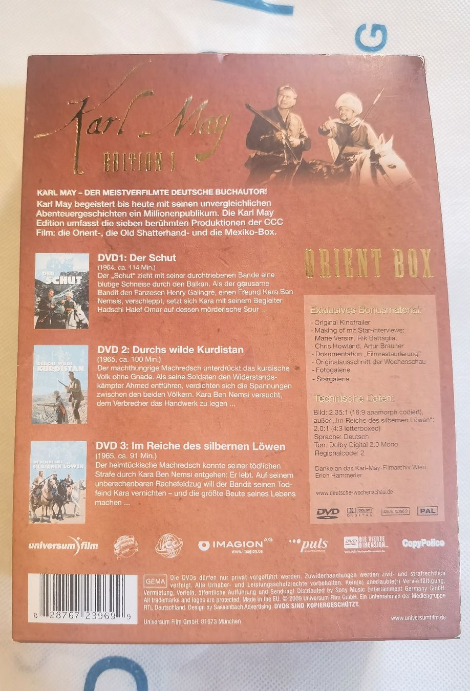 Tutti i DVDs: Karl May Orient Box DVD – Usato da Kleinlützel venduto da Haras12 1