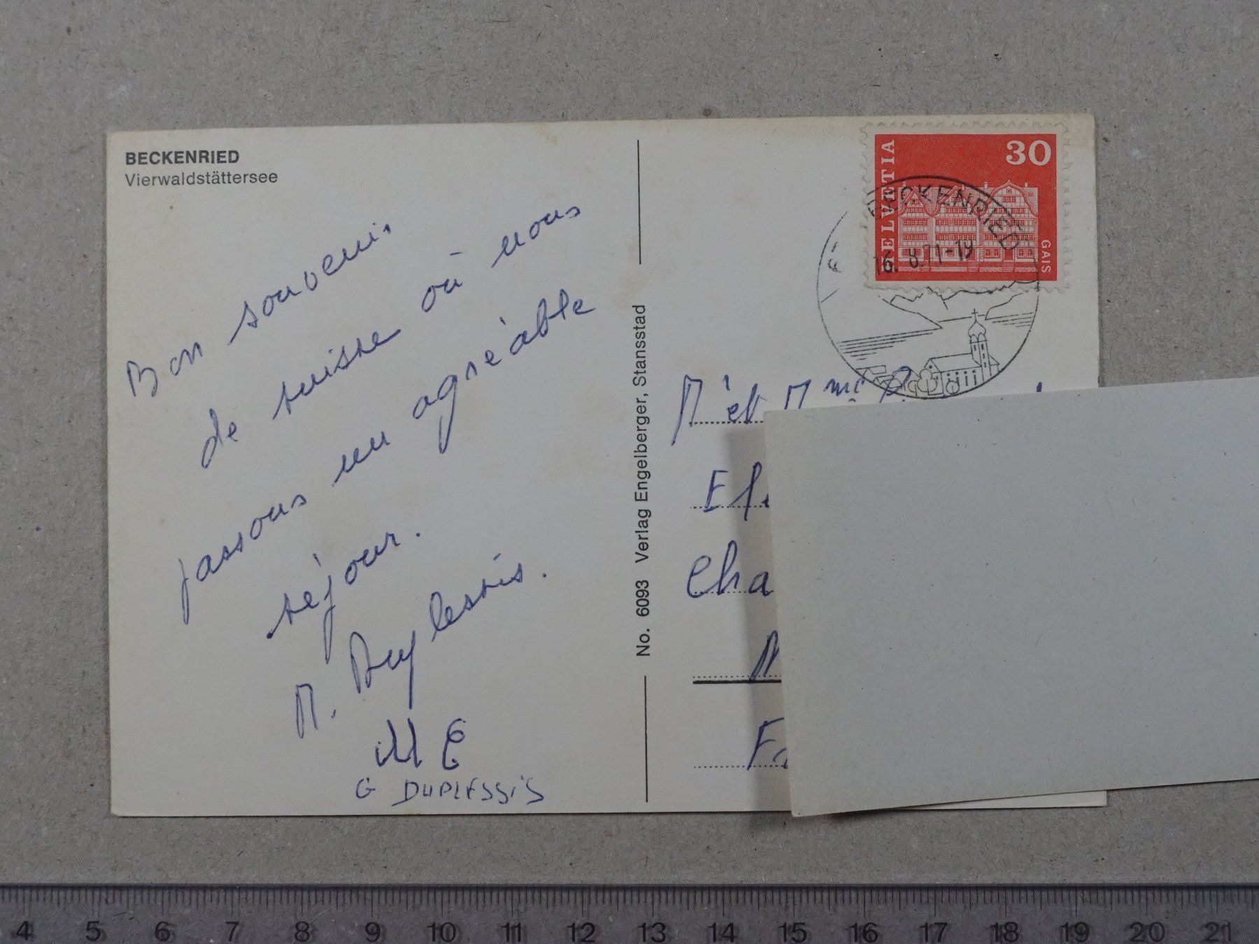 Ansichtskarten: Beckenried, 1971 – Gebraucht aus Lenzburg von fh1 1