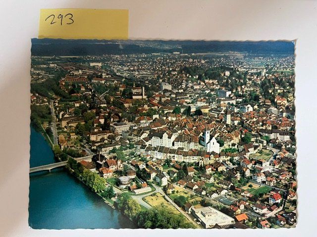 Cartoline postali: Ansichtskarte Aarau Blick von oben, alt – Usato da Niederwil AG venduto da dahu75
