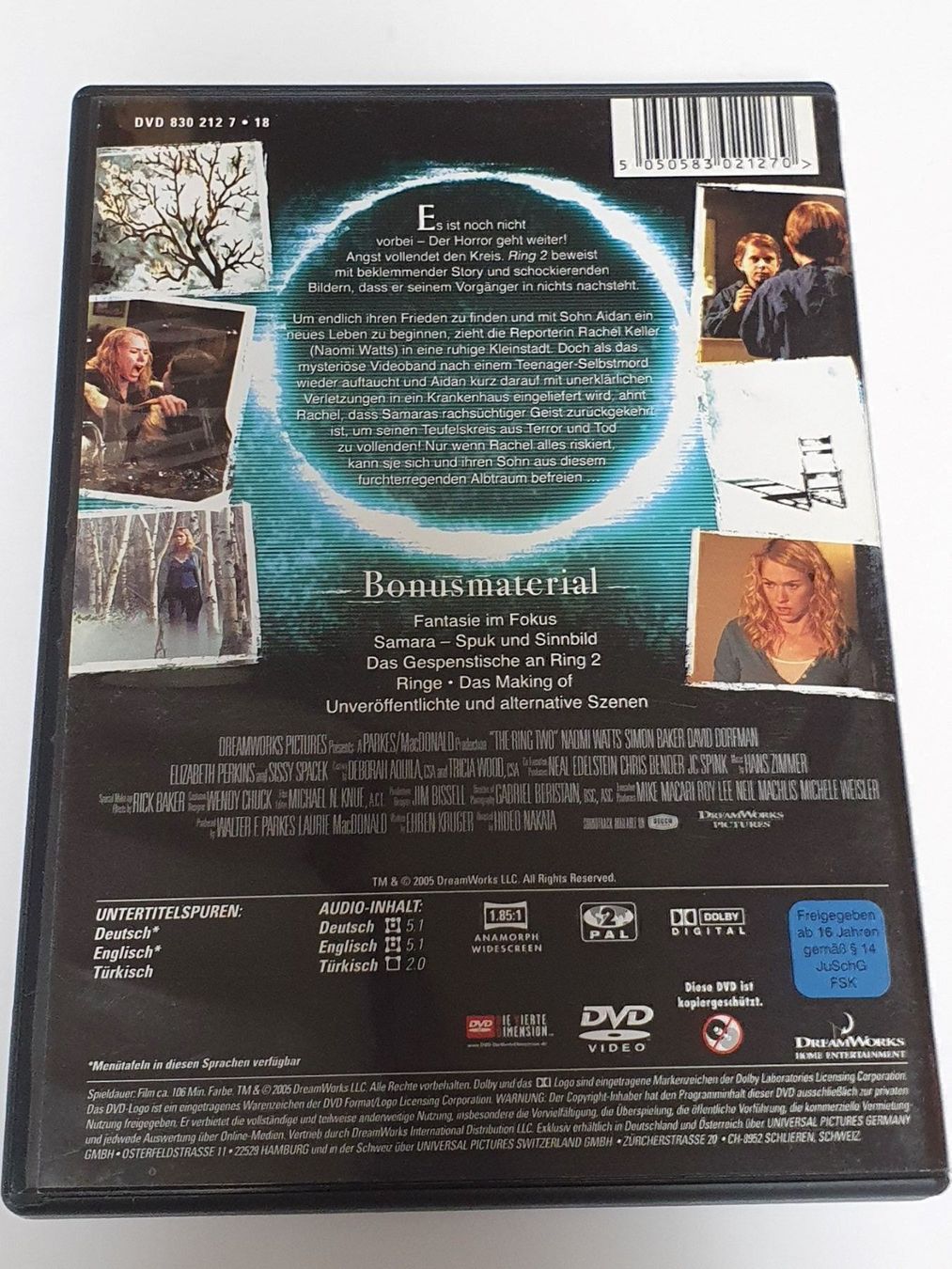 Tutti i DVDs: Ring 2 - Angst vollendet den Kreis DVD – Usato da Oberdorf BL venduto da BaldenEagle 3