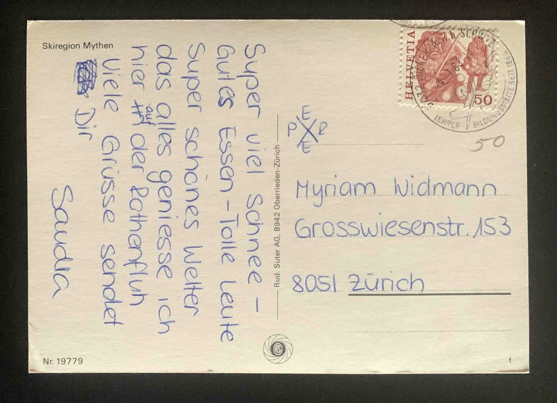 Cartoline postali: AK Skiregion Mythen – Usato da Goldau venduto da artelier1 1