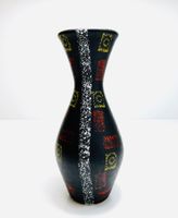 JASBA Keramik Vase mit grafischem Dekor 117/24 ca. 1960er