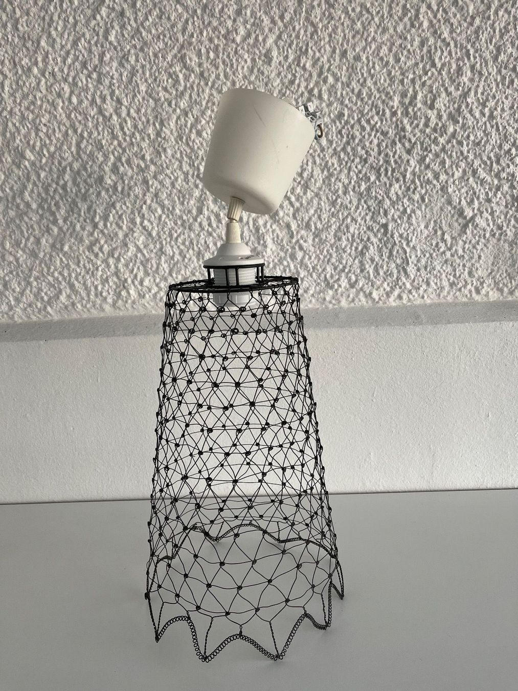 Lampade: Hängelampe mit Drahtgeflecht – Usato da Wetzikon ZH venduto da seli03 1