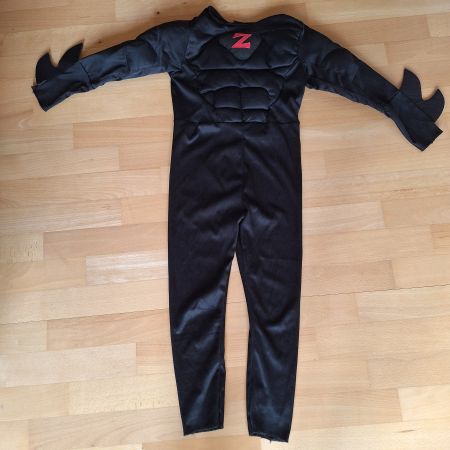 Faschingskostüm Kinder Grösse S Schwarz mit Z Logo