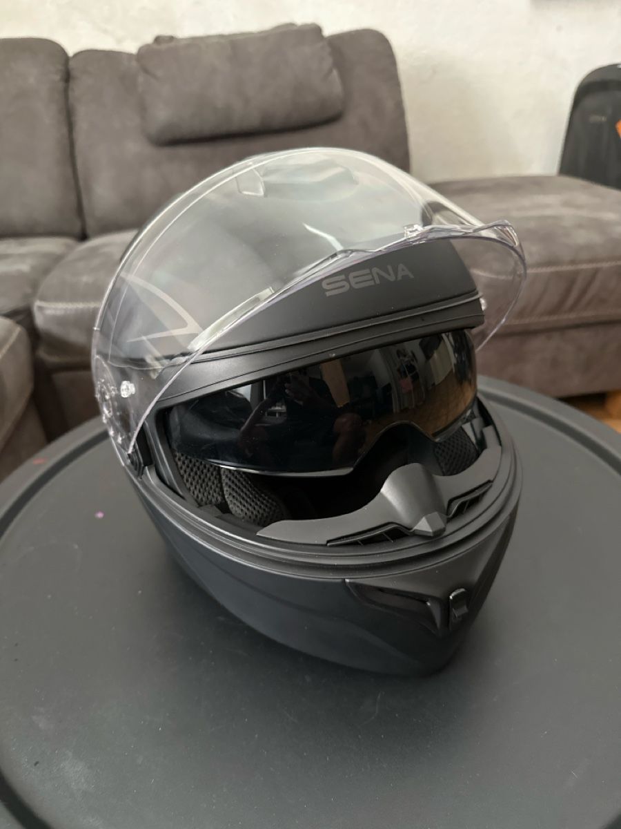 Sena Caschi & visiere: Sena outsrush r klapphelm mit Cardo Freecom 2x Intercom – Nuovo (secondo la descrizione) da Zürich venduto da abi_ng5n 2