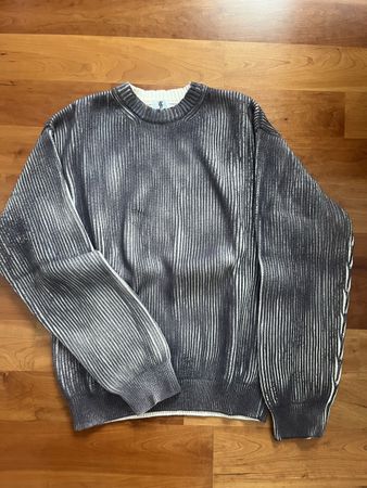 Knit sweater braun und creme