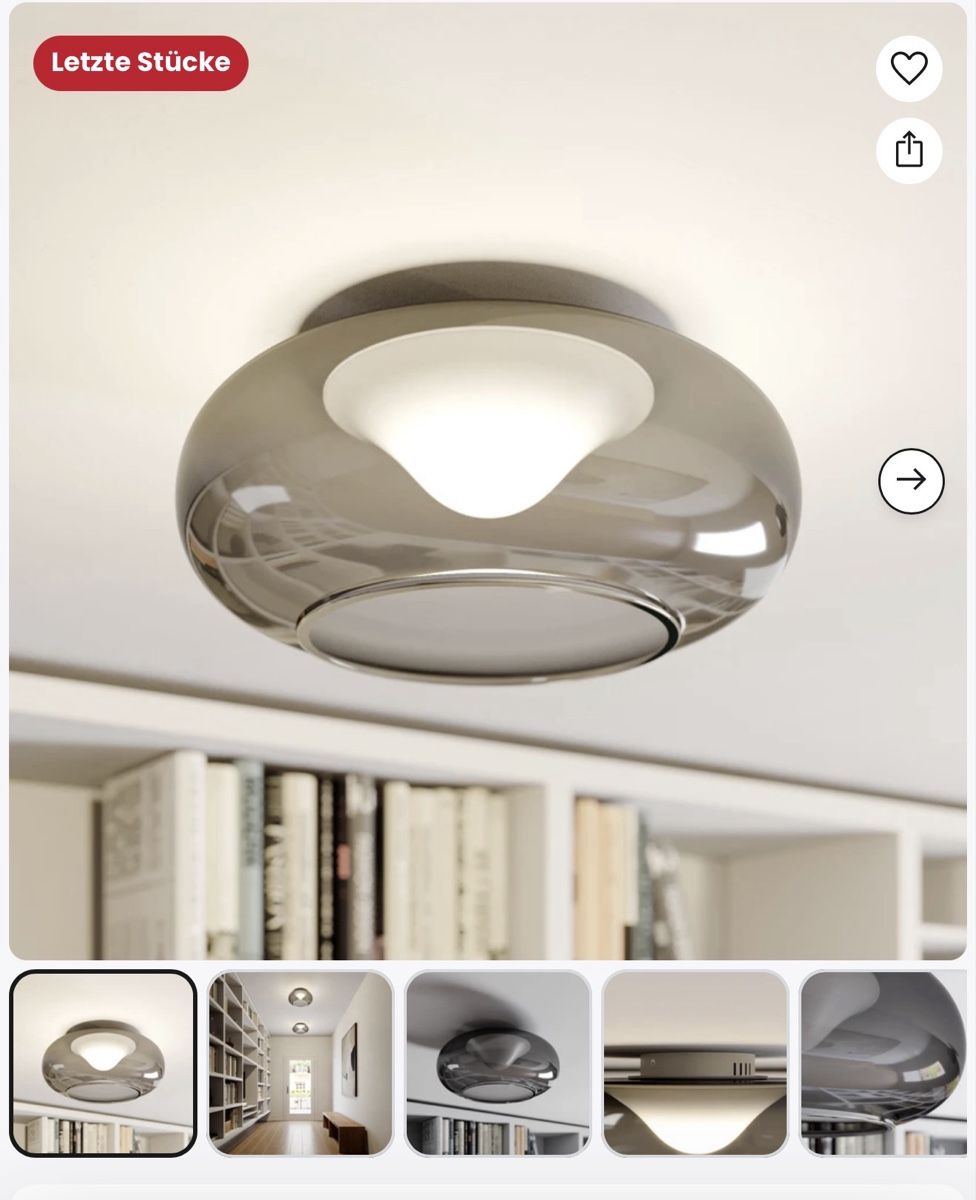 Kronleuchter & Deckenlampen: Deckenleuchte Glas Lucande Mijo – Gebraucht aus Zürich von d0miNik.