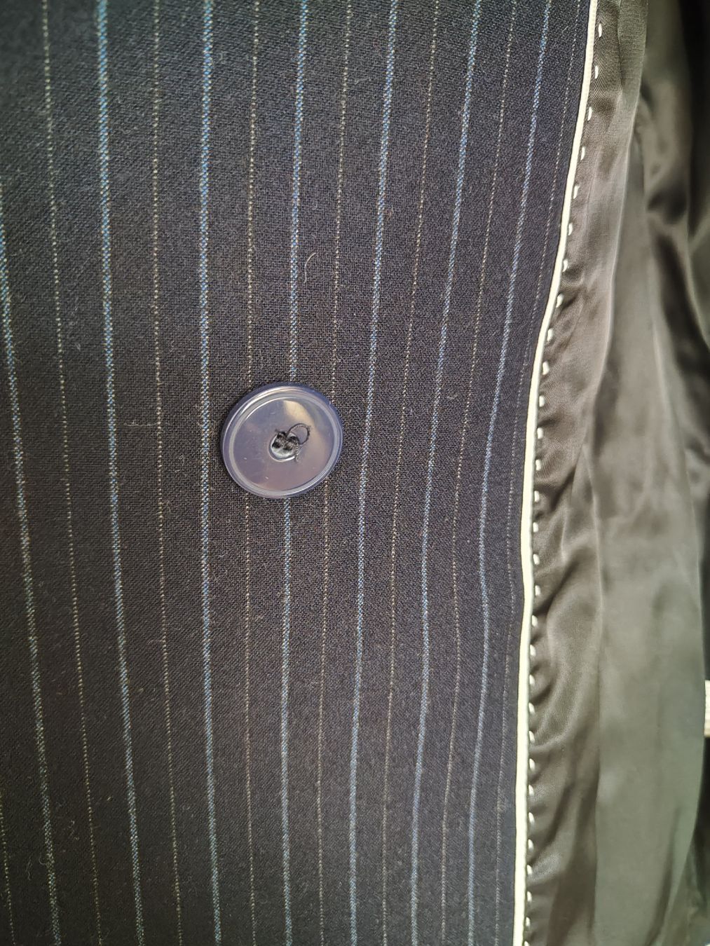 Completi & Tailleur: New Mango Double Breasted Blazer in Navy Blue stripes, 36 – Nuovo (secondo la descrizione) da Sursee venduto da Re.joy 5