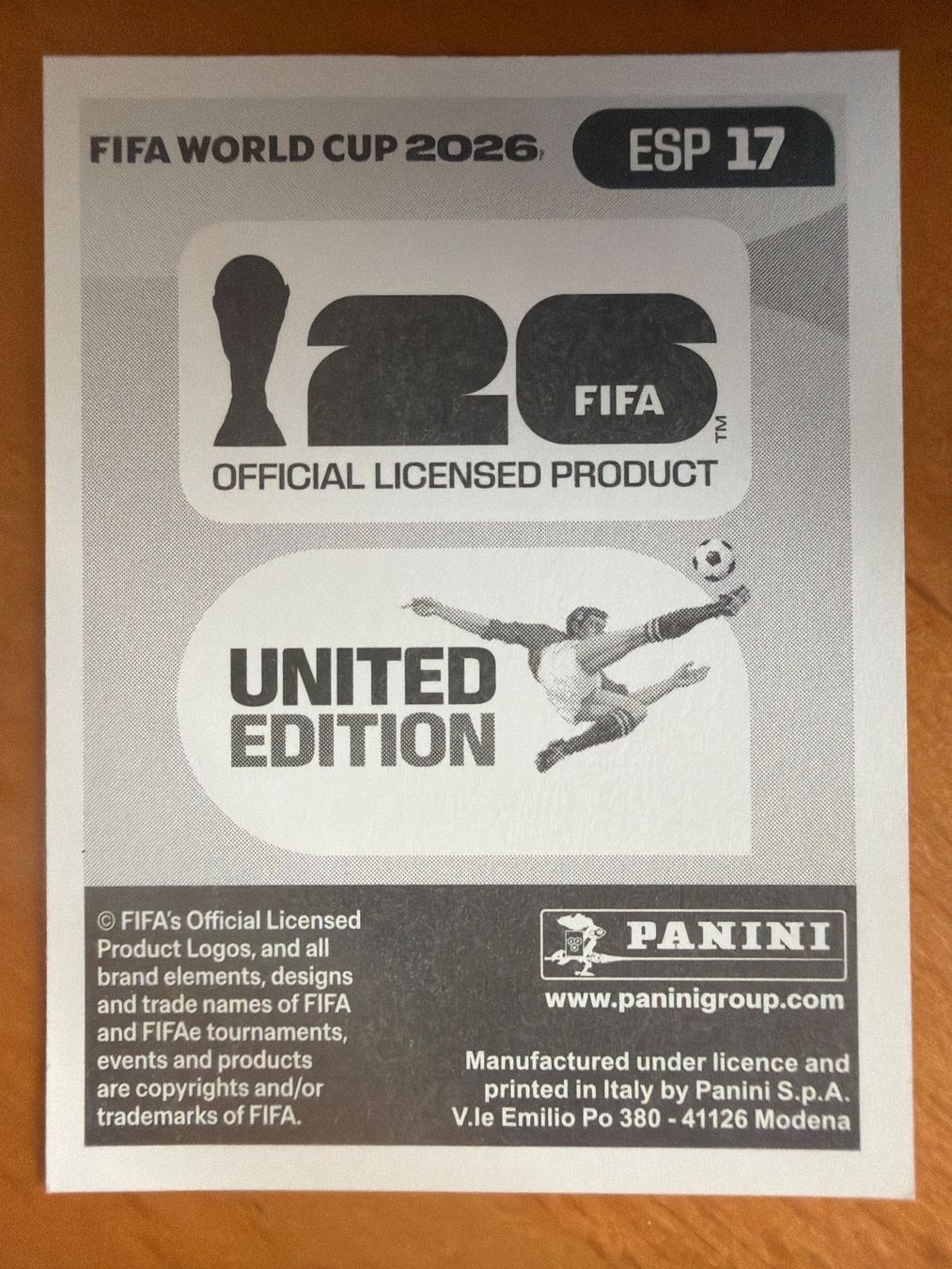 Panini Cartes à collectionner: Panini ESP17 – Neuf (Voir description) à Susten par Rechnun 1