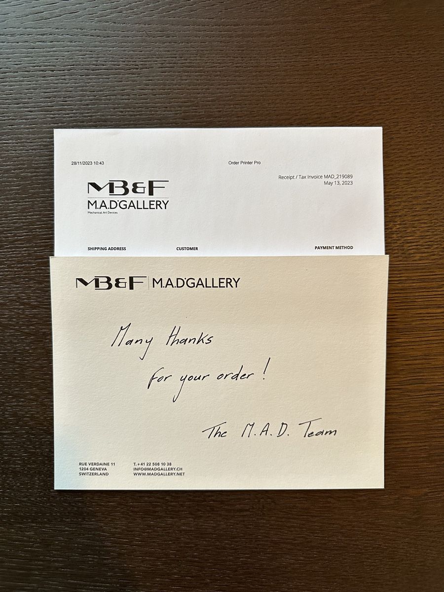 MB&F Orologi: MB&F M.A.D. Edition Red – Nuovo e nell'imballaggio originale da St. Moritz venduto da par_flp6 7
