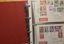 Selten angeboten: Album echt gelaufener Briefe aus Belgien