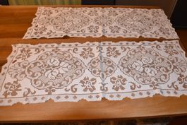 Tischläufer, handgemacht,  2 Stück